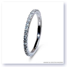 Mark Silverstein Imagines Polished 18K White Gold and Diamond Eternity Band