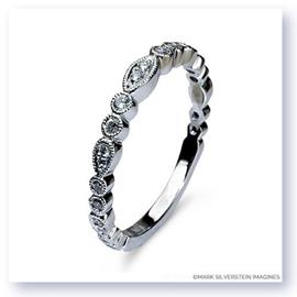 Mark Silverstein Imagines 18K White Gold and White Diamond Half Eternity Band