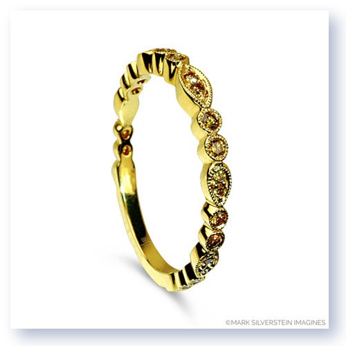 Mark Silverstein Imagines 18K Yellow Gold and Yellow Diamond Half Eternity Band