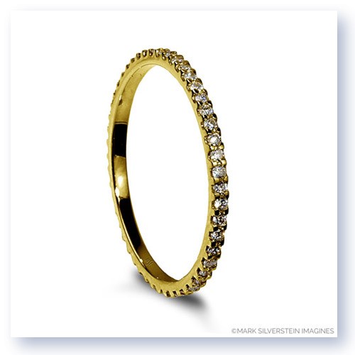 Mark Silverstein Imagines Thin 18K Yellow Gold Diamond Eternity Band