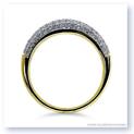 Mark Silverstein Imagines 18K Yellow Gold Half Diamond Domed Wedding Band