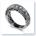 Mark Silverstein Imagines Engraved 18K White Gold Diamond Wedding Band