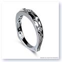 Mark Silverstein Imagines Polished 18K White Gold Euro Style Diamond Wedding Band