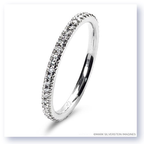 Mark Silverstein Imagines 18K White Gold Micro Pav&#233; Set Diamond Eternity Band