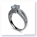 Mark Silverstein Imagines 18K White Gold Filigree and Split Shank and Diamond Engagement RIng