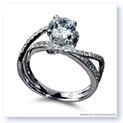 Mark Silverstein Imagines 18K White Gold Double Strand Twist Diamond Engagement Ring