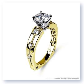 Mark Silverstein Imagines 18K Yellow Gold Euro Style Diamond Engagement Ring