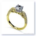 Mark Silverstein Imagines 18K Yellow Gold Scrolling Diamond Enagagement Ring