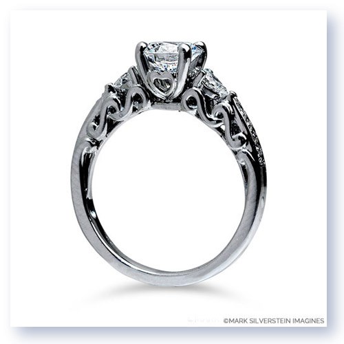 Mark Silverstein Imagines 18K White Gold Sculpted Curls Diamond Enagagement Ring