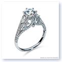 Mark Silverstein Imagines 18K White Gold Lattice Diamond Enagagement Ring