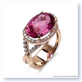 Mark Silverstein Imagines 18K Rose Gold Pink Tourmaline Cocktail Ring