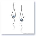 Mark Silverstein Imagines 18K White Gold Clef Diamond and Dyed South Sea Pearl Earrings