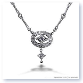 Mark Silverstein Imagines 18K White Gold Drop Diamond Necklace