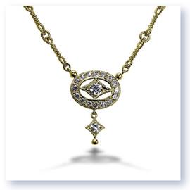 Mark Silverstein Imagines 18K Yellow Gold Drop Diamond Necklace