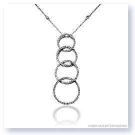 Mark Silverstein Imagines 18K White Gold Journey Inspired Open Circle Pendant