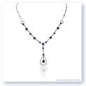 Mark Silverstein Imagines 18K White Gold Diamond and Sapphire Pendant