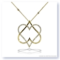 Mark Silverstein Imagines 18K Yellow Gold &#34;Hearts of David&#34; Diamond Pendant