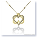 Mark Silverstein Imagines 18K Yellow Gold Double Heart Diamond Pendant