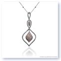 Mark Silverstein Imagines 18K White and Rose Gold Three Teardrop Diamond Pendant