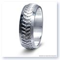 Mark Silverstein Imagines Sterling Silver Baseball Themed Men&#39;s Wedding Band