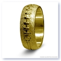 Mark Silverstein Imagines 14K Yellow Gold Football Themed Men&#39;s Wedding Band