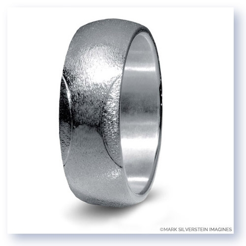 Mark Silverstein Imagines Sterling Silver Tennis Themed Men&#39;s Wedding Band