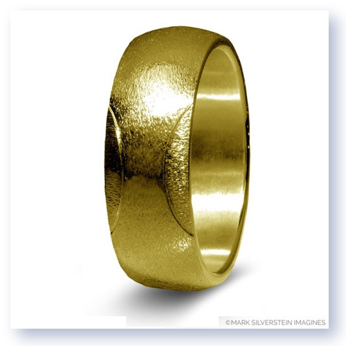 Mark Silverstein Imagines 14K Yellow Gold Tennis Themed Men&#39;s Wedding Band