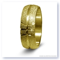 Mark Silverstein Imagines 14K Yellow Gold Basketball Themed Men&#39;s Wedding Band