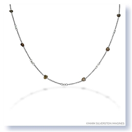 Mark Silverstein Imagines 18K White Gold and Platinum Fancy and White Diamond Necklace