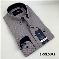 ZAZZI Long Sleeve Casual Shirt With Contrasts