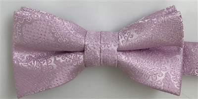 1700 Pink Paisley Wedding Boy's Bow