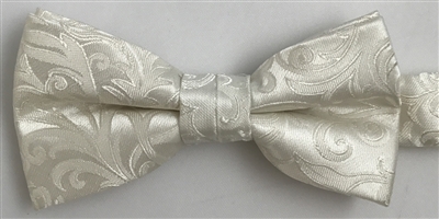 1998 Ivory Floral Wedding Boy's Bow
