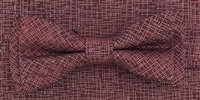 3751 ZAZZI bow & pocket square in a wine tone on tone pattern