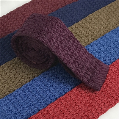 Bubble Stitch Knitted Ties