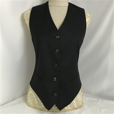 ZAZZI Lady's Black Waistcoat