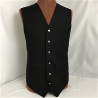 ZAZZI Man's Black Waistcoat