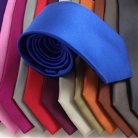 N1631 ZAZZI Solid Colour Silk Ties