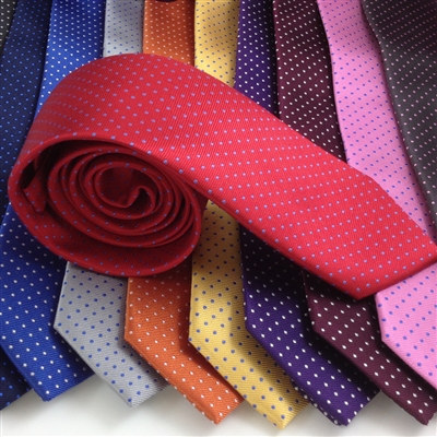 N657 ZAZZI Pin Dot Silk Ties