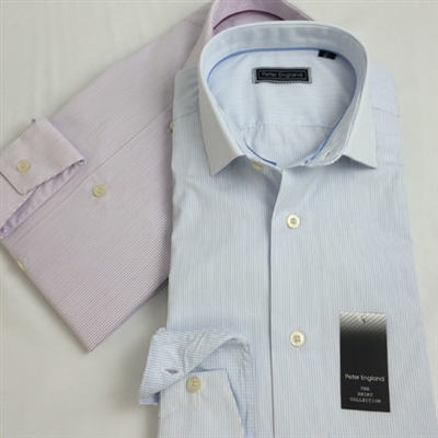 PE0454 Peter England Tailored Fit Striped Shirt