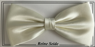 Silk bow in solid colour