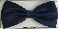 Silk bow in solid colour