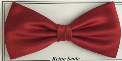 Silk bow in solid colour