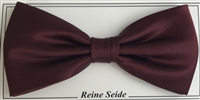 Silk bow in solid colour