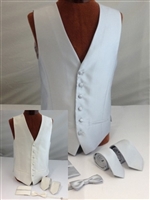 W349 ZAZZI Waistcoat, Tie, Bow, Pocket Square & Face Mask