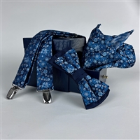 Zazzi Matching Braces, Bow & Pocket Square