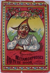 Novelty! Metamorphoses picture book - Antique movable slice flap book