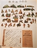 1890s Honest Long Cut Tobacco "Buffalo Bill Wild West Show"  complete set with all 38 figures, game board, and program