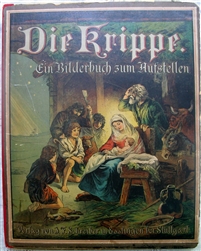 Die Krippe origianl antique pop-up book - (The Crib) J.F. Schreiber - Fine