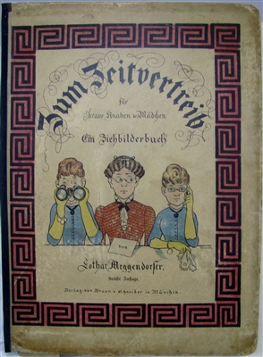 Antique Movable Book Meggendorfer - Zum Zeitvertreib