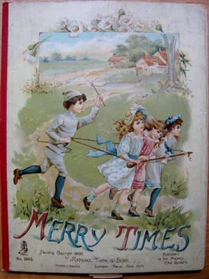 Antique Movable Book Raphael Tuck - Merry Times
